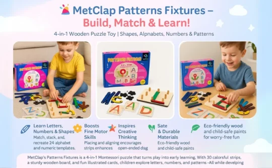 Metclap - wooden educational toy - Aplus 2