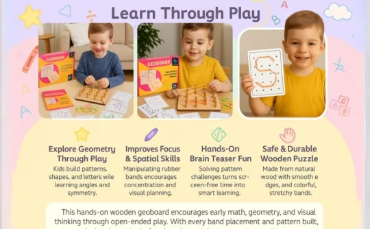 Metclap - wooden geoboard - Aplus 3