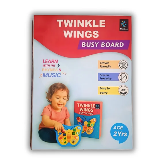 Metclap - Twinkle Wings Butterfly Busy Board -