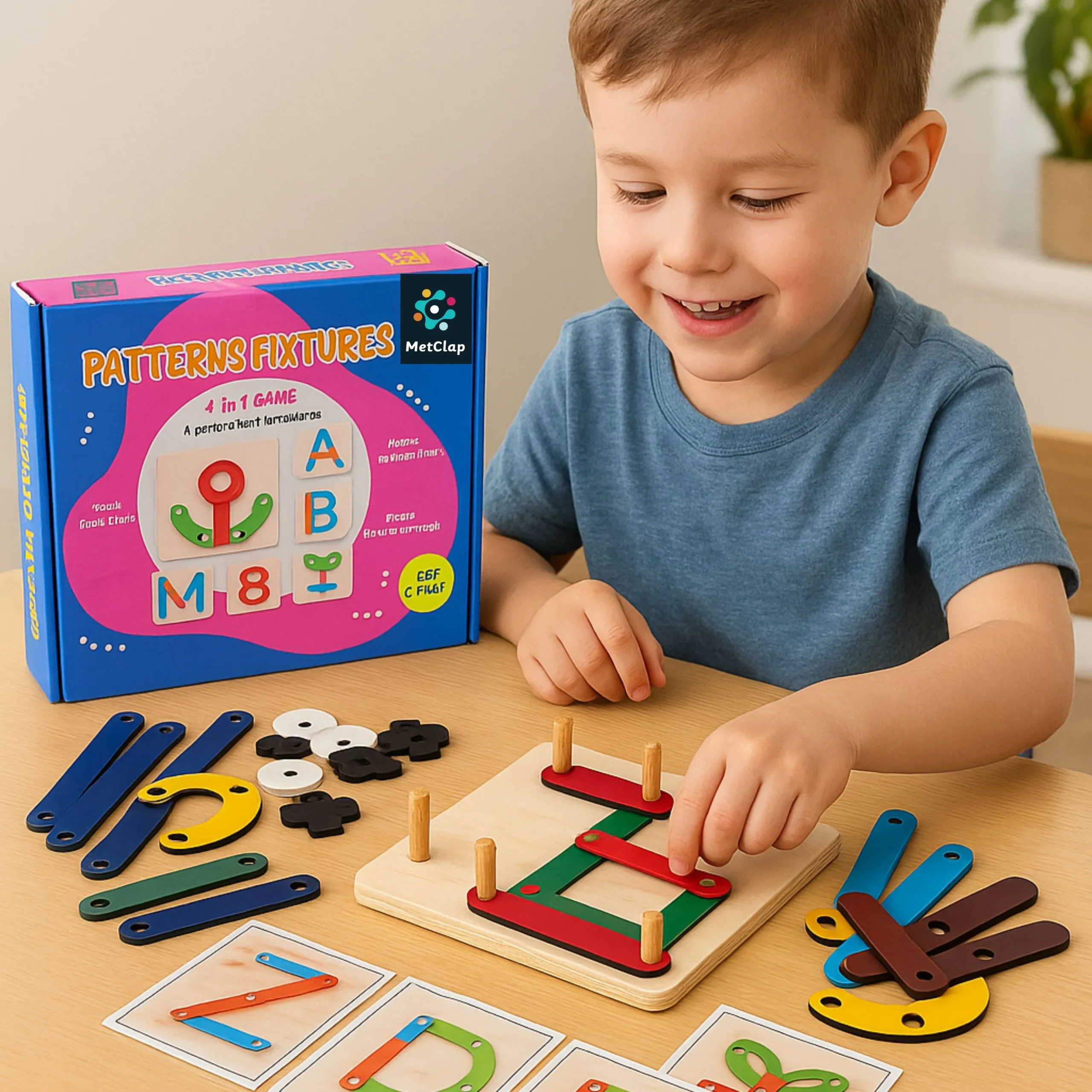 Metclap - wooden educational toy _ {rpdict